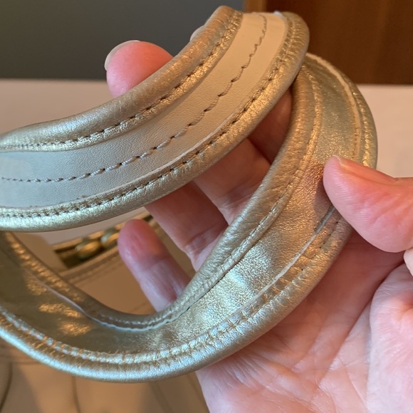COACH Satchel, Cream with Gold Trim - Picture 16 of 16